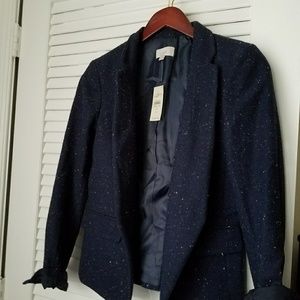 NWT Marled Navy Loft Blazer 4P